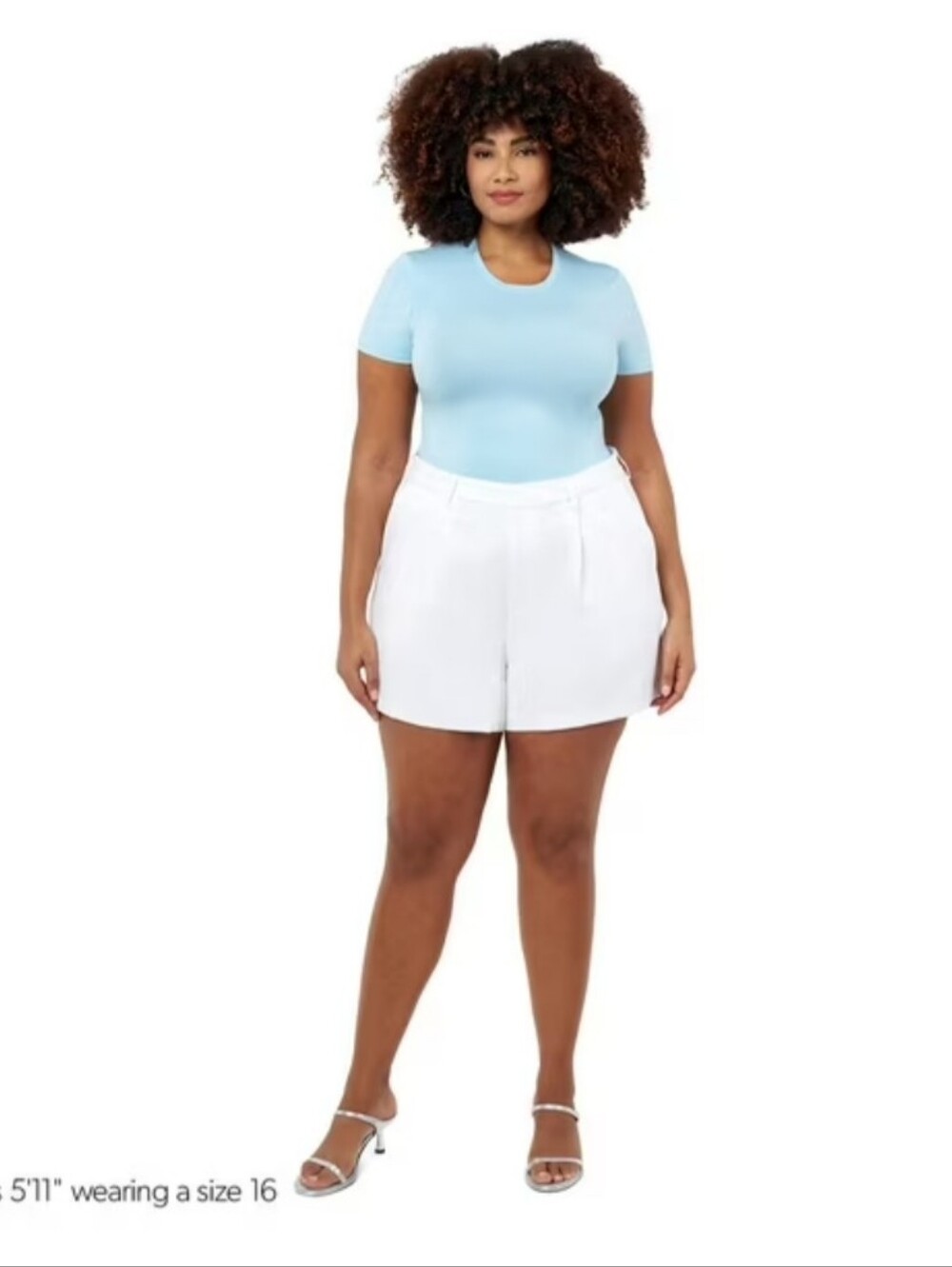 White Trouser Shorts Edited by Remi Bader Womens Size 16